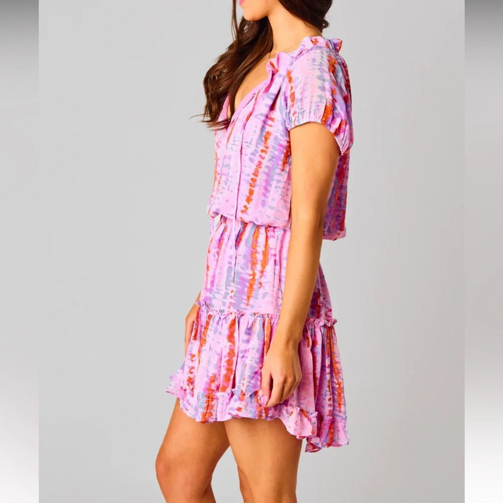 Buddy Love Roxy Short Sleeve Mini Dress Jewel - Picture 3 of 5